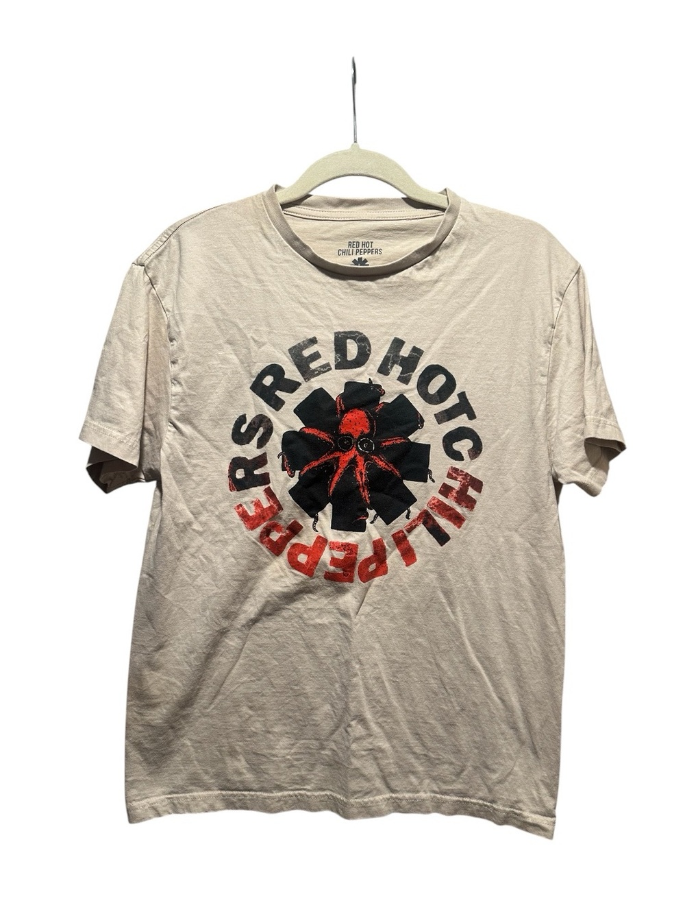 Red Hot Chili Peppers Graphic Band Tee - Beige Size L